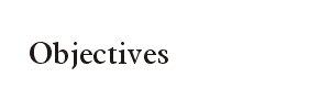 Objectives